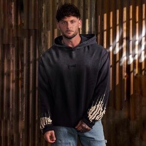 YoungLA Raw-Cut Loose-Fit Creed Hoodie